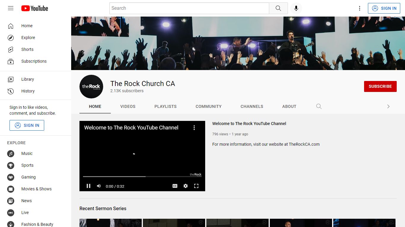 The Rock Church CA - YouTube